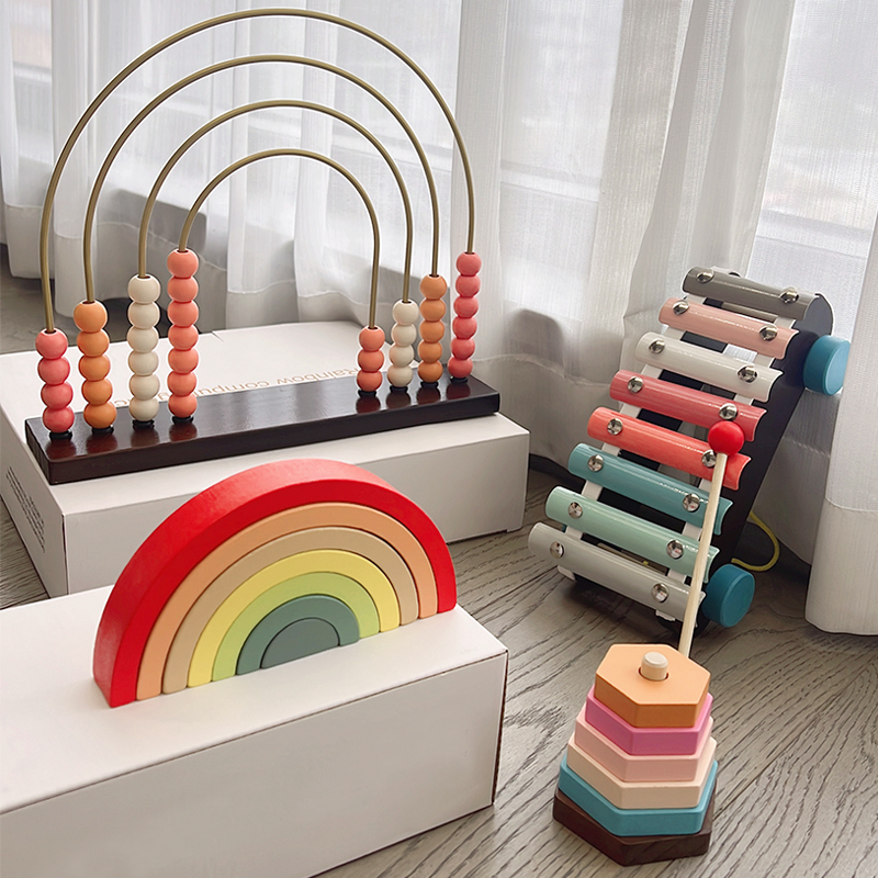 Musical Instrument Gif - Montessori Educational Toy Sets Arch Bridge