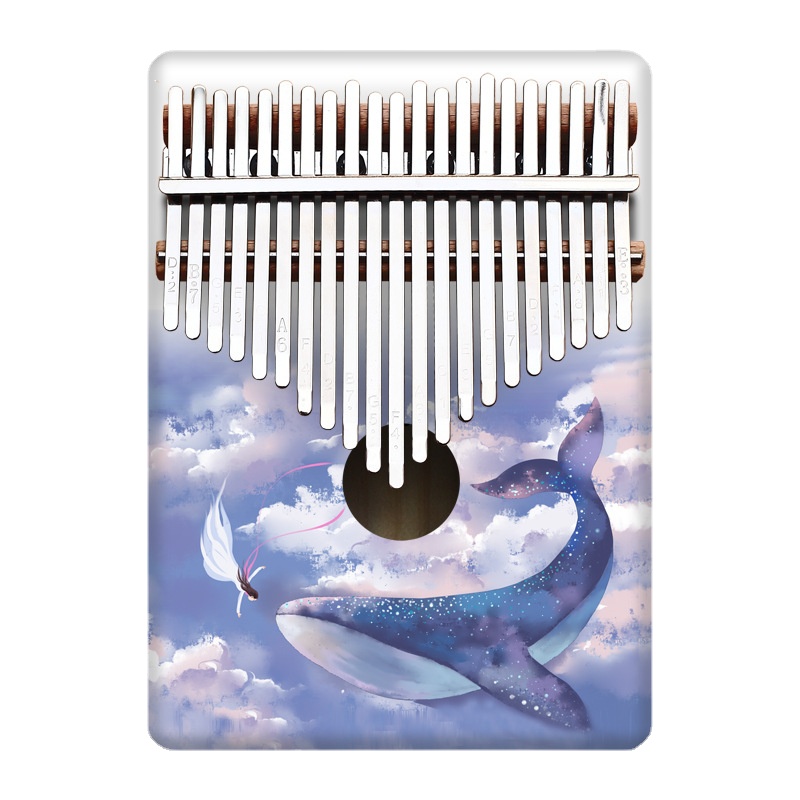 A Musical Instrument With Keys - Colorful 21 Key Kalimba Kids Cartoon