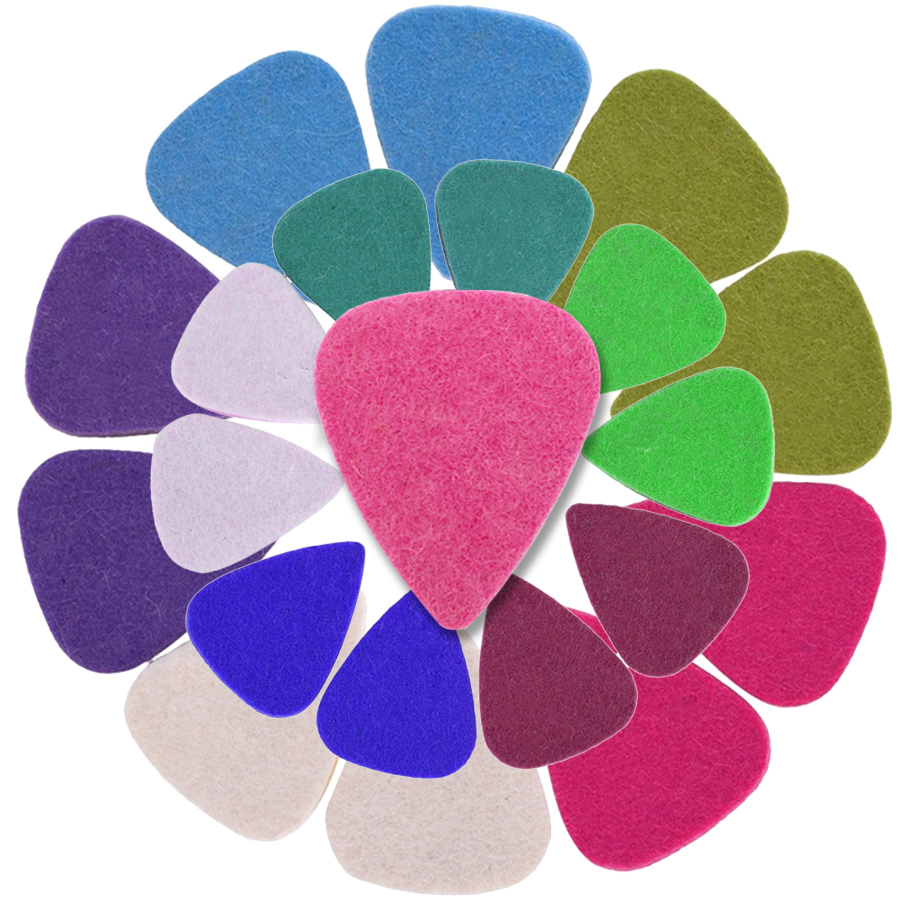 Musical Instrument Fagot - 12pcs Color Felt Picks 3.5mm Thickness