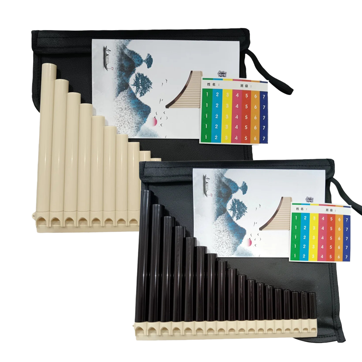 Musical Instrument Pipe - Miwayer 18 Pipes Pan Flute C