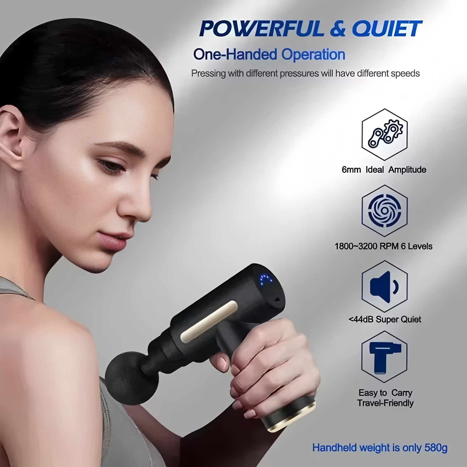 Vibraslap Percussion - 2026Portable Fascial Massage Gun Electric Percussion