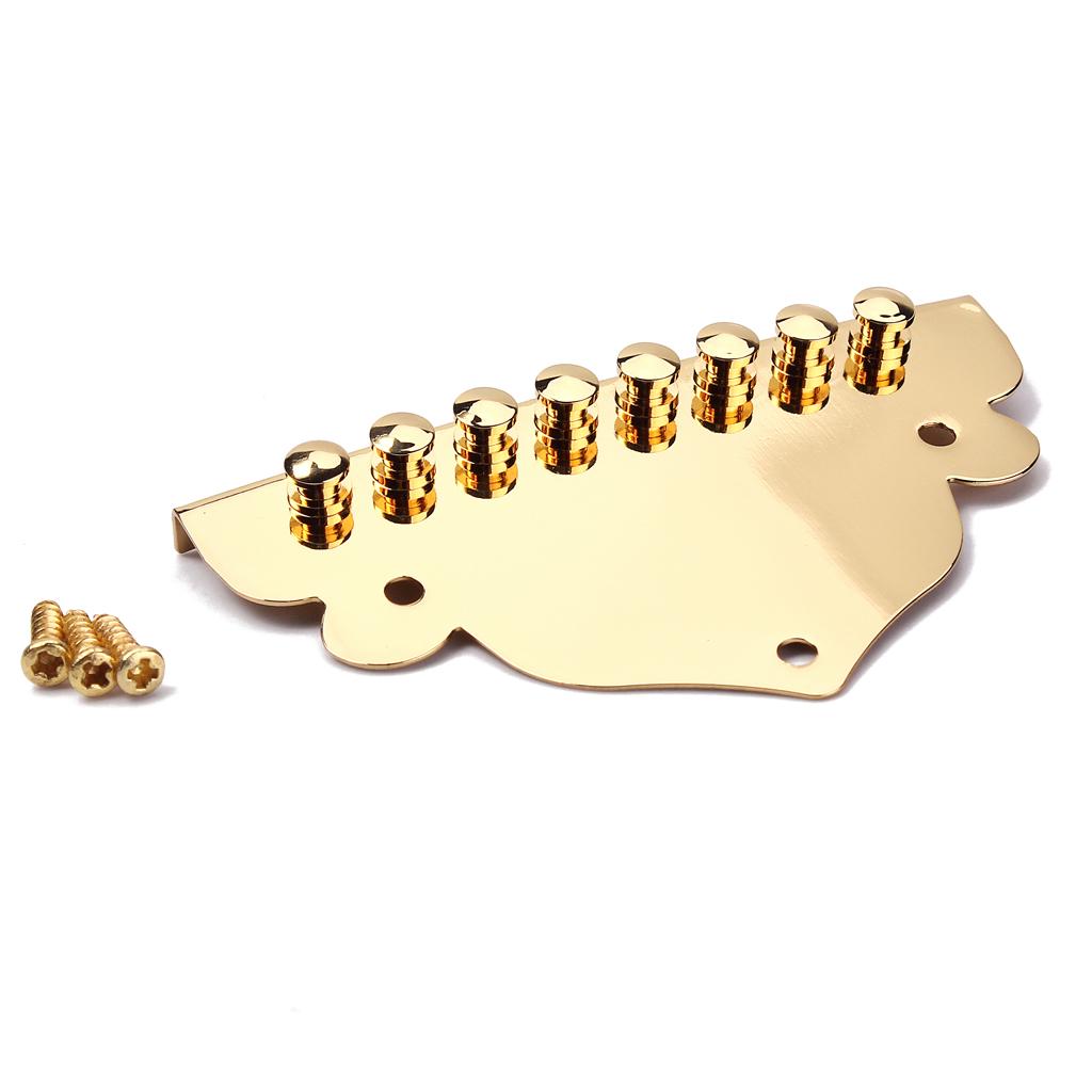 Musical Instrument Mandolin - Mandolin Tailpiece Replacement Durable Gold 8