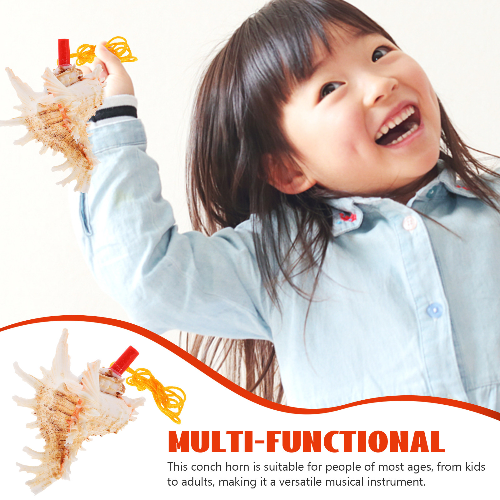 Natural Conch Shell Horn Loud  - Musical Instrument Horn recension och pris