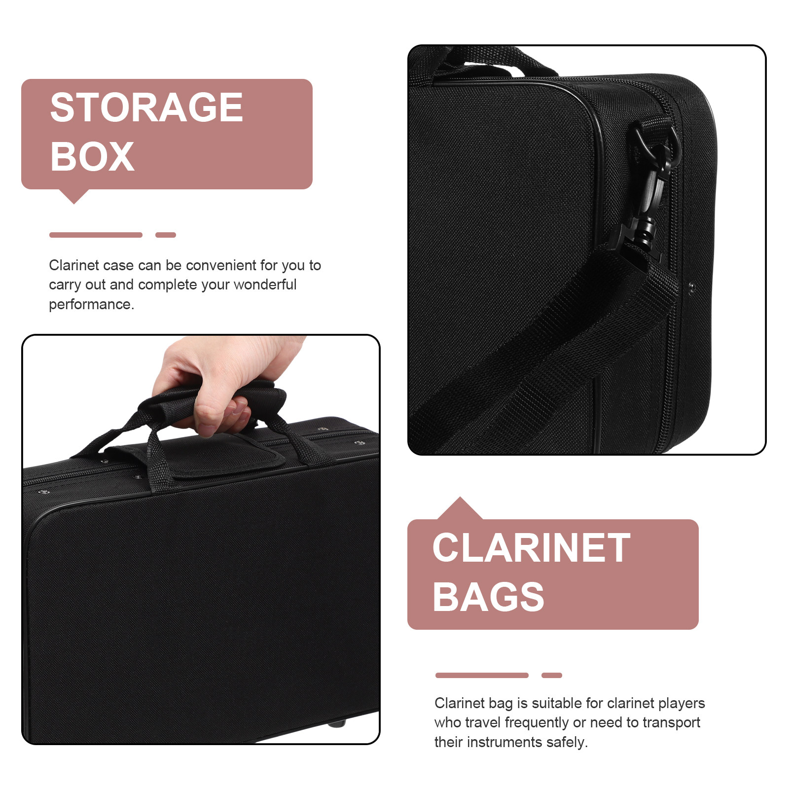 Clarinet Case Portable Oxford  - Musical Instrument Bag recension och pris