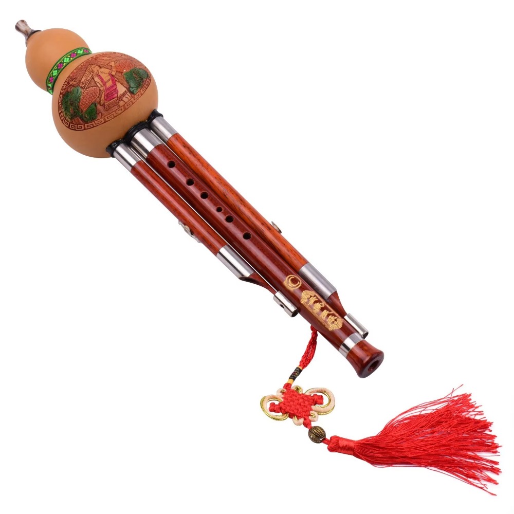 3-Tone C Key Hulusi Gourd Flut - A Musical Instrument With Keys recension och pris