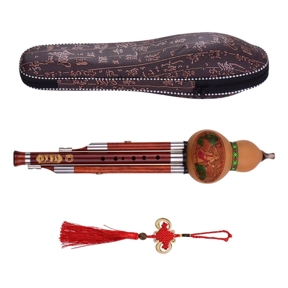 3-Tone C Key Hulusi Gourd Flut - A Musical Instrument With Keys recension och pris