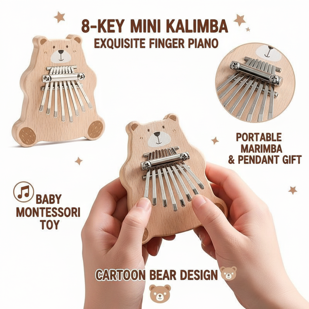 8 Key Mini Kalimba Portable Th - A Musical Instrument With Keys recension och pris