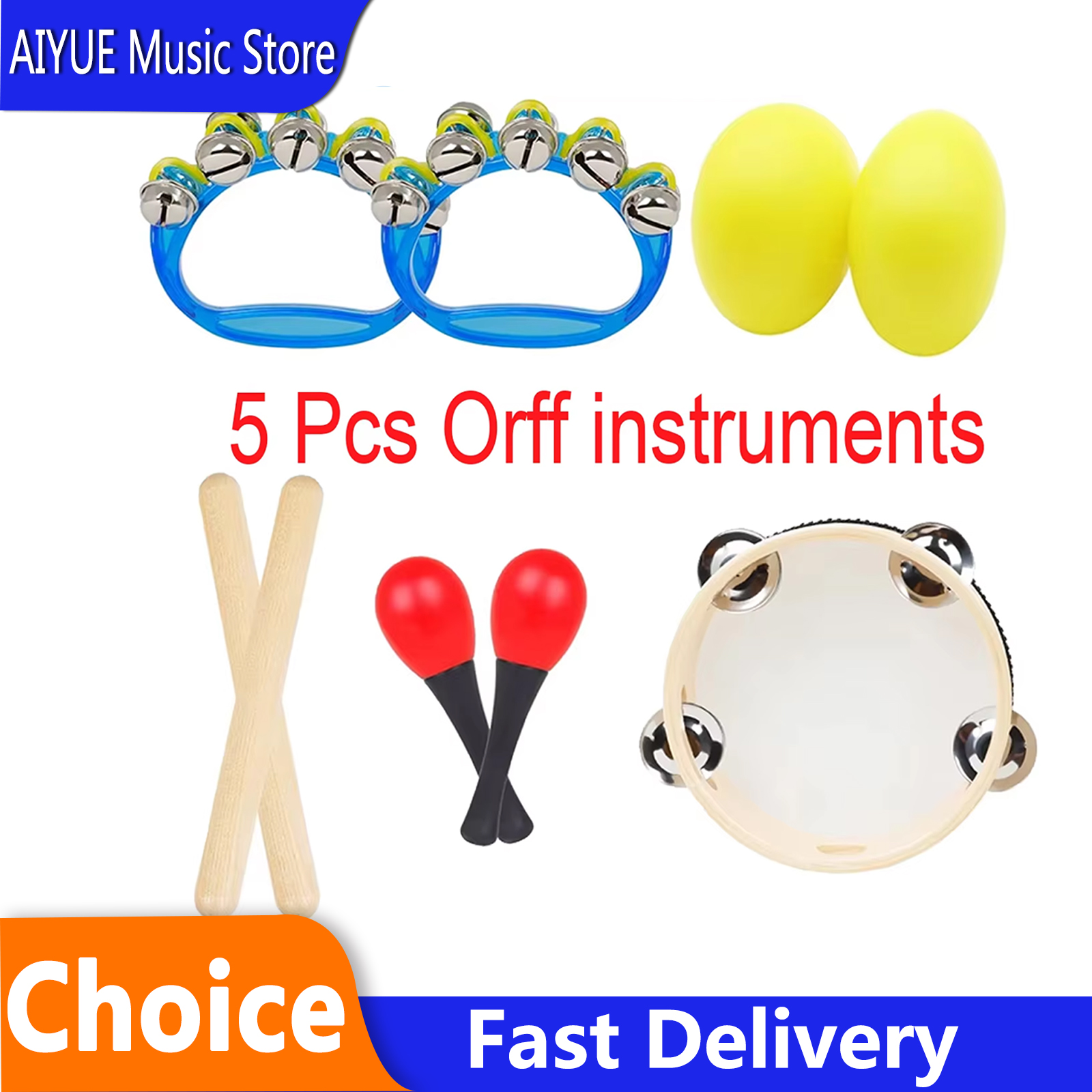 5 Pcs/Set 6 Inch Black Lamb Ch - Musical Instrument Gif recension och pris