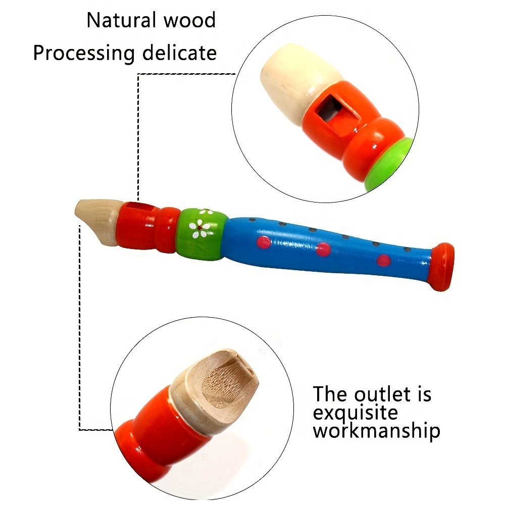 1pc Wooden Flute 6-Hole Colorf - Musical Instrument Fagot recension och pris