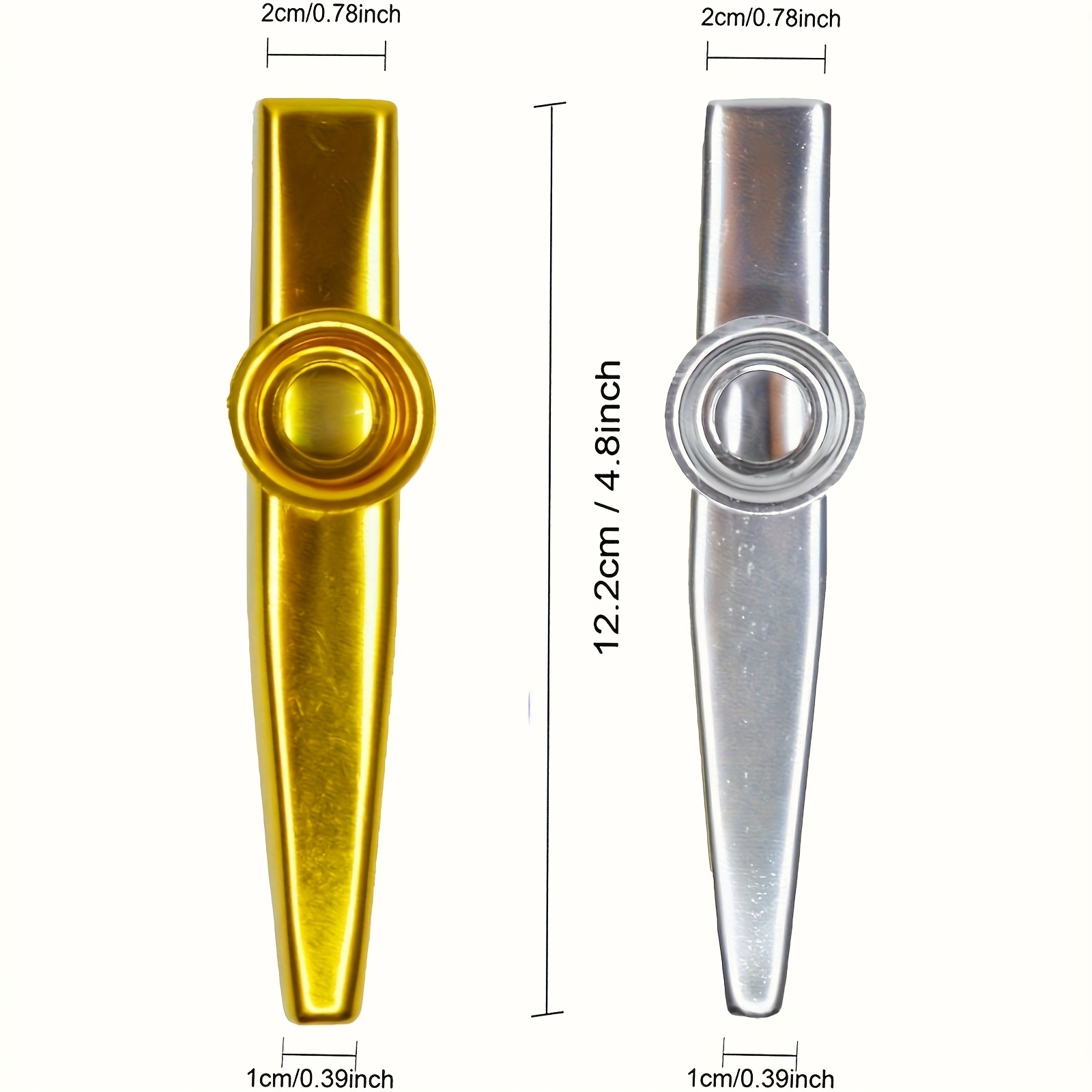 7pcs Metal Kazoos Simple Desig - Musical Instrument Gif recension och pris