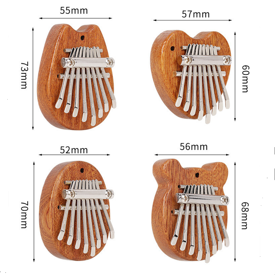 8 Keys Mini Kalimba Wooden Thu - A Musical Instrument With Keys recension och pris
