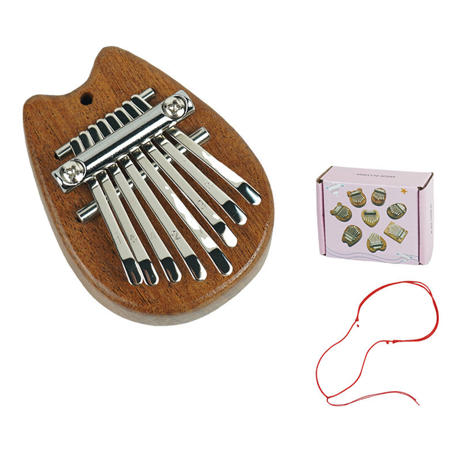 8 Keys Mini Kalimba with Lanya - A Musical Instrument With Keys recension och pris