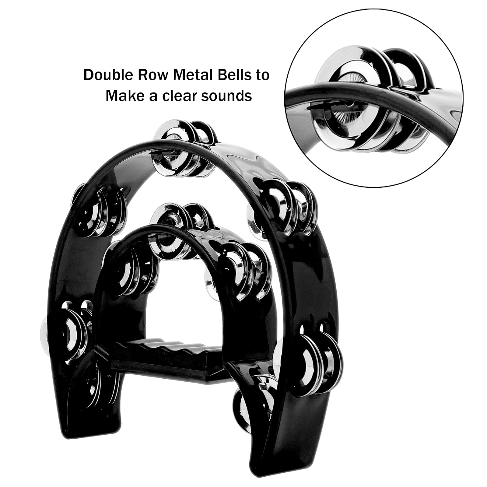 Tambourine Double Row Metal Ji - Musical Instrument Gif recension och pris