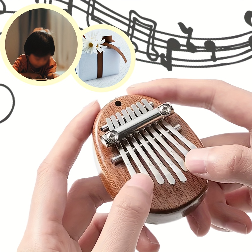 8 Key Mini Wooden Kalimba Pian - A Musical Instrument With Keys recension och pris