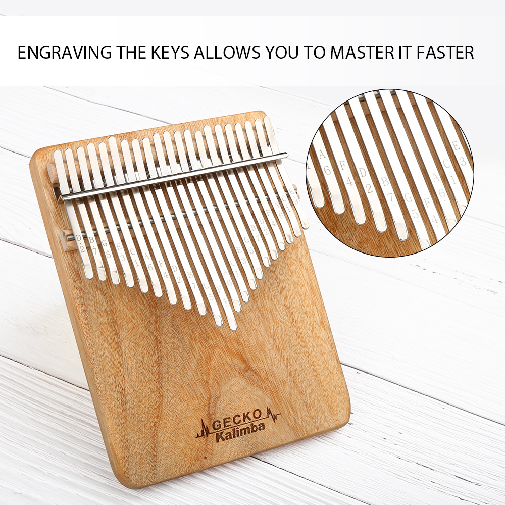 GECKO Kalimba 21-Key Camphor W - A Musical Instrument With Keys recension och pris
