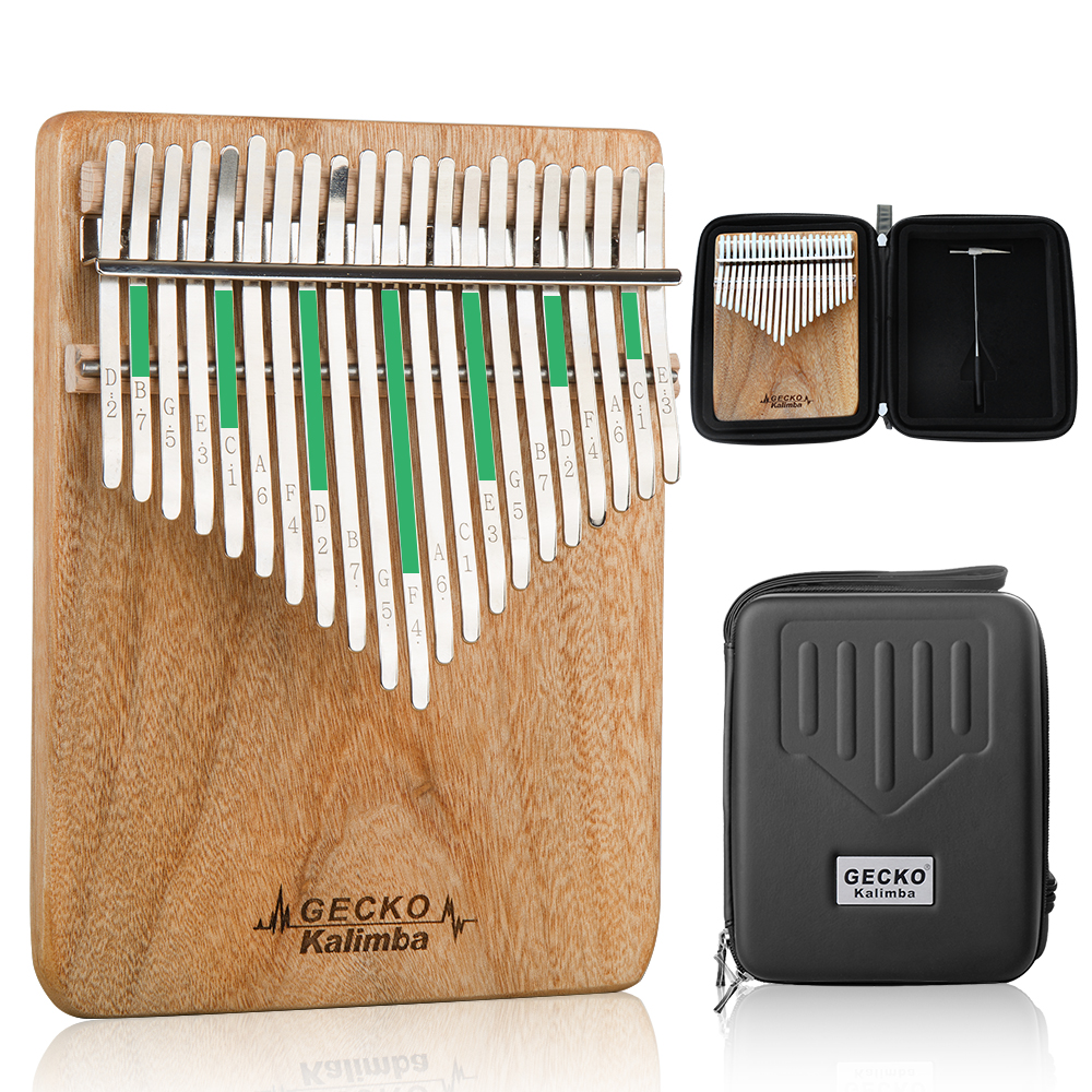 GECKO Kalimba 21-Key Camphor W - A Musical Instrument With Keys recension och pris