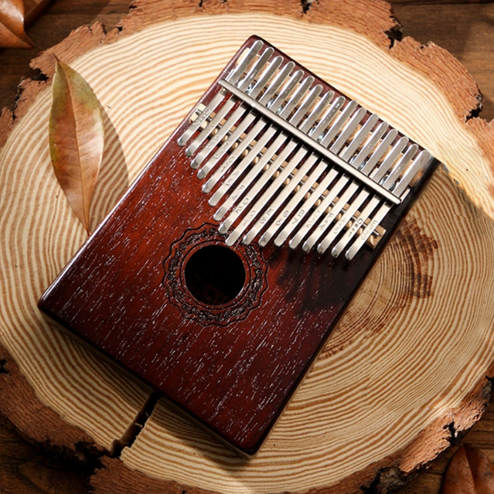 17 Key Portable Kalimba Thumb  - Musical Instrument Easy To Learn For Adults recension och pris