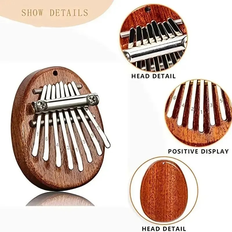 8 Key Mini Wooden Kalimba Thum - A Musical Instrument With Keys recension och pris