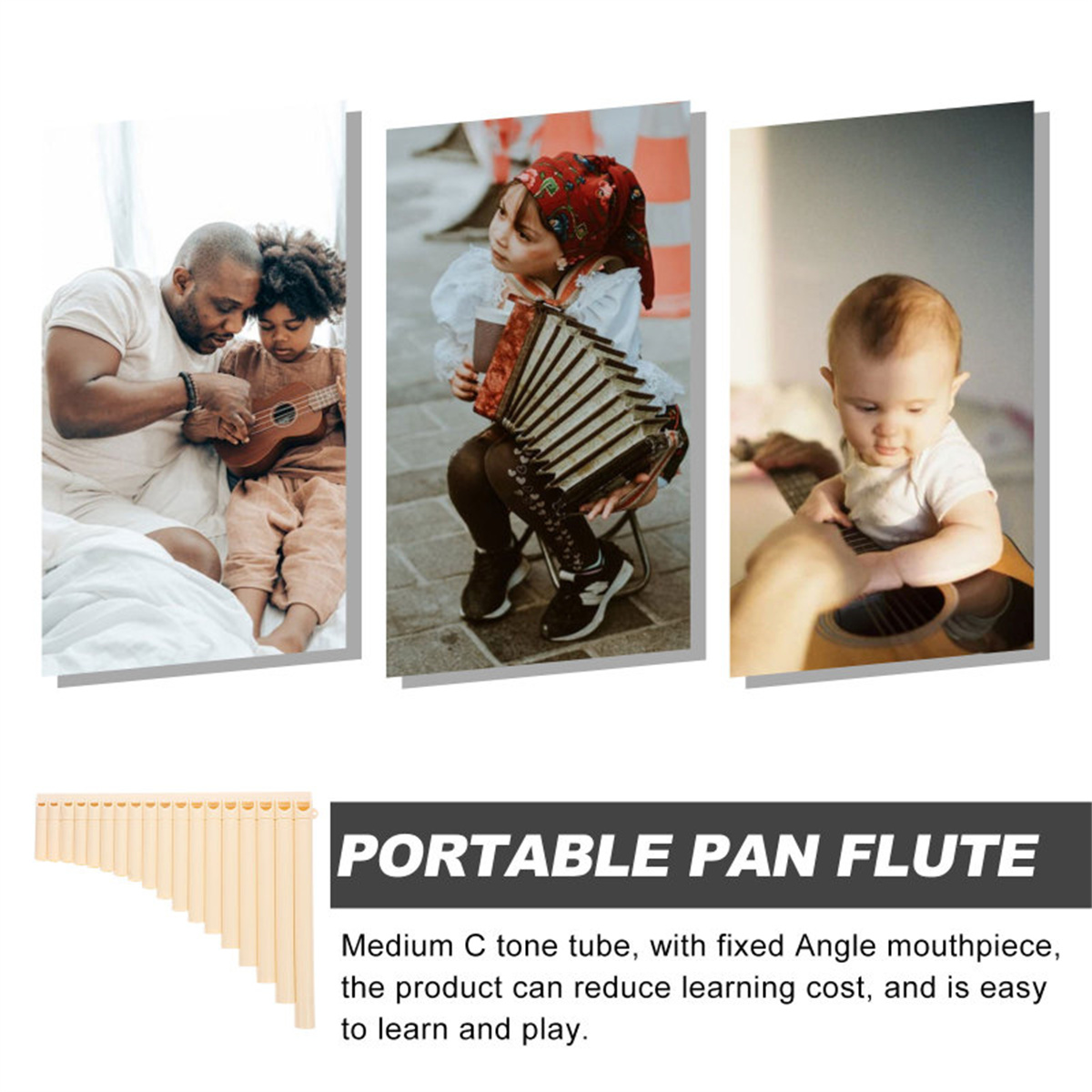 Miwayer Panpipe Handmade ABS W - Musical Instrument Pipe recension och pris