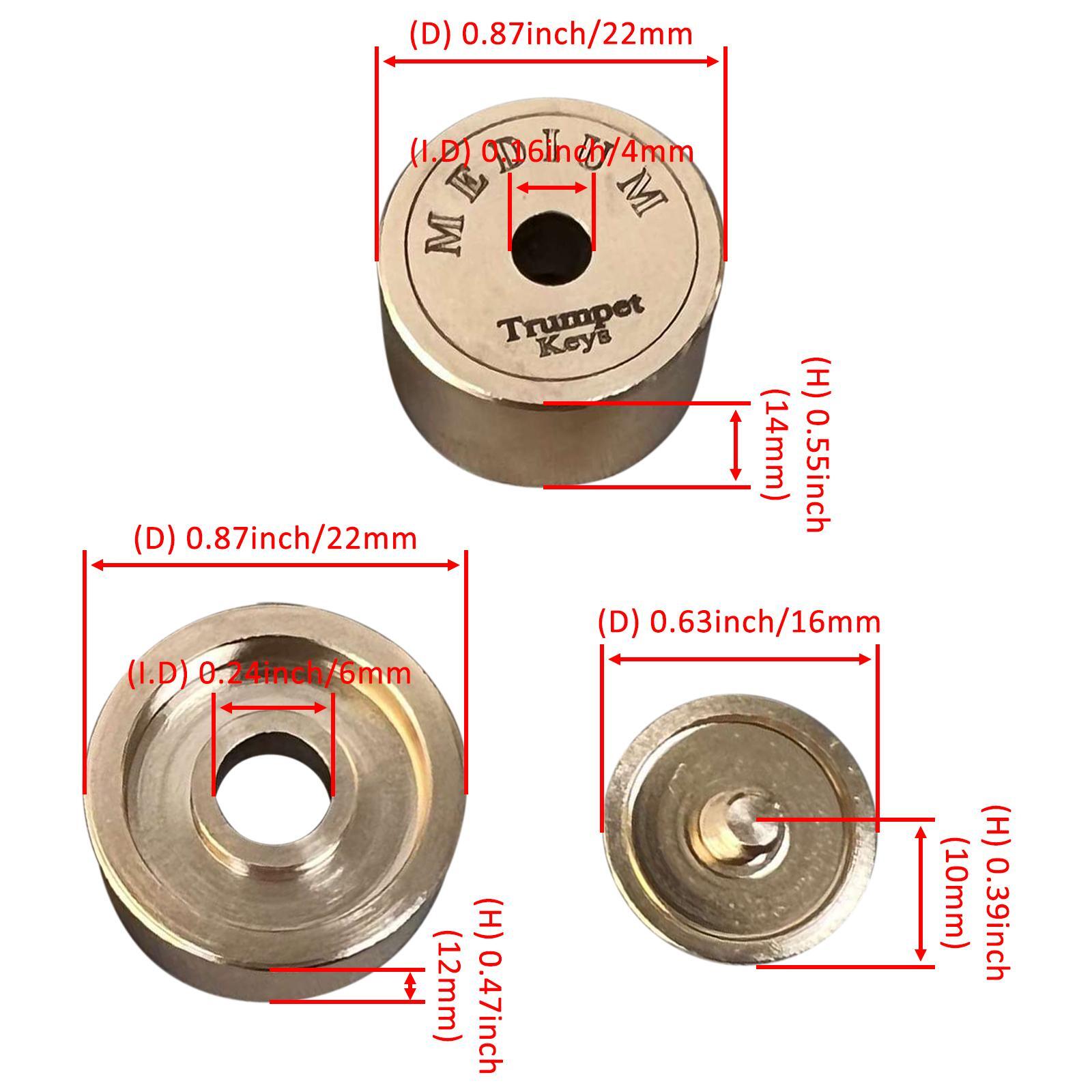 9Pcs Trumpet Valve Caps - Heav - Musical Instrument Repairs recension och pris