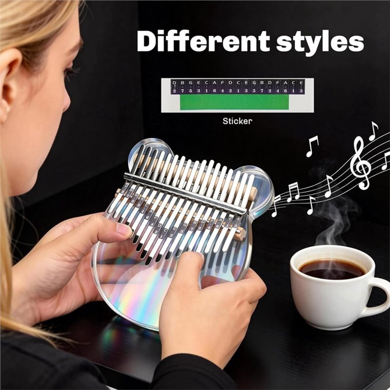 17 Key Clear Acrylic Kalimba T - A Musical Instrument With Keys recension och pris