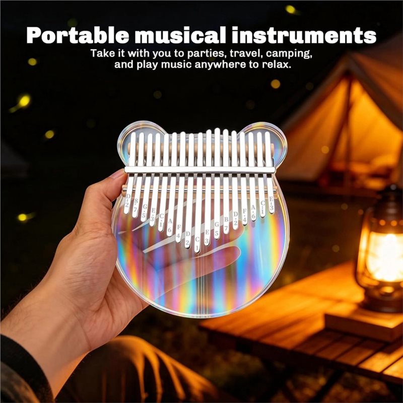 17 Key Clear Acrylic Kalimba T - A Musical Instrument With Keys recension och pris