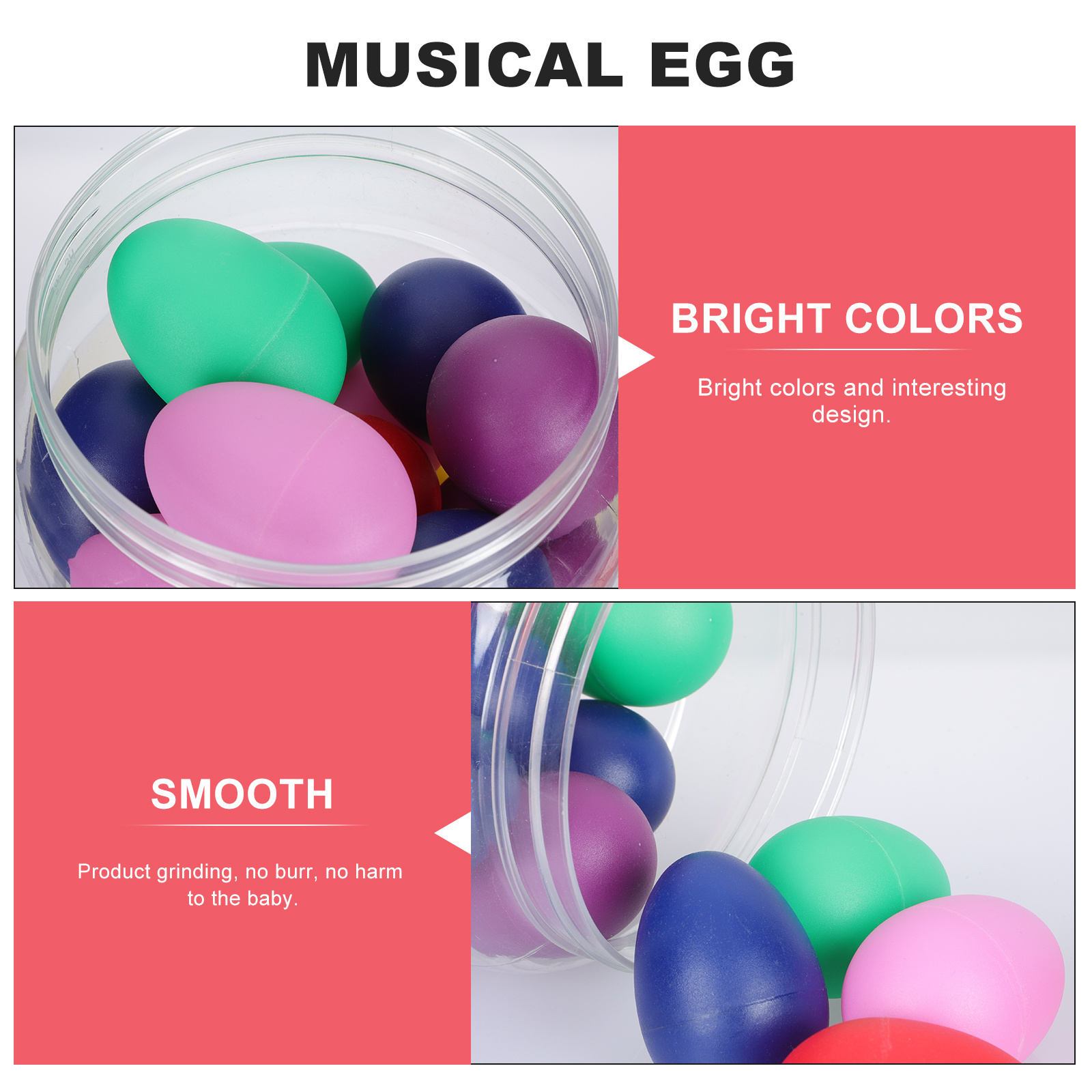 20Pcs Musical Egg Shakers Prem - Musical Instrument Gif recension och pris