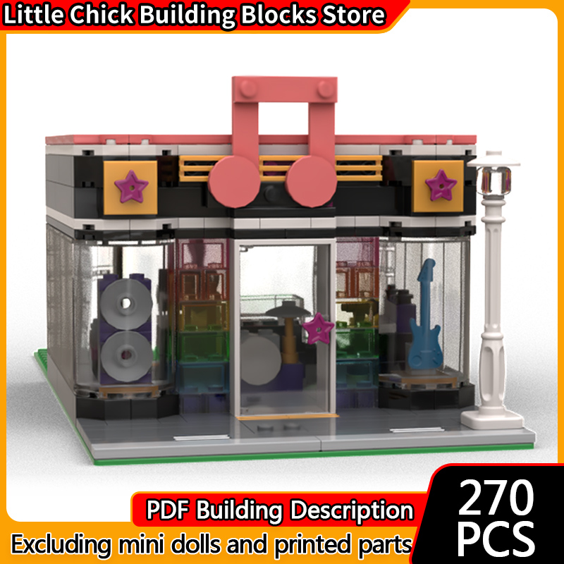 City Street View Model MOC Bui - Musical Instrument Shop recension och pris