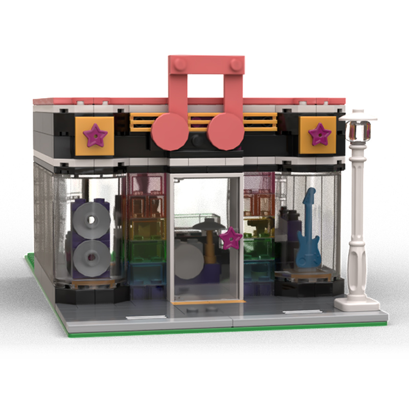City Street View Model MOC Bui - Musical Instrument Shop recension och pris