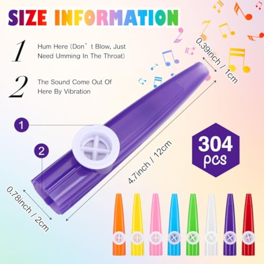 Pcs Kazoos Bulk Plastic Kazoos - Musical Instrument Exchange & Repair recension och pris
