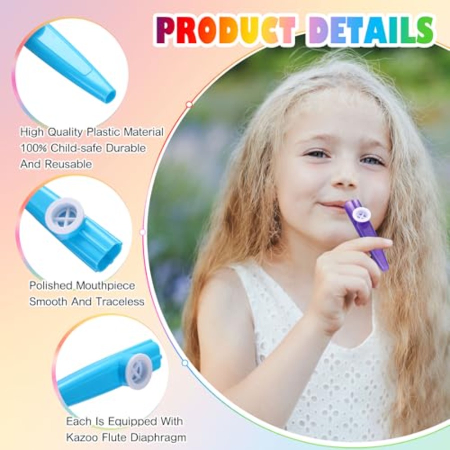 Pcs Kazoos Bulk Plastic Kazoos - Musical Instrument Exchange & Repair recension och pris