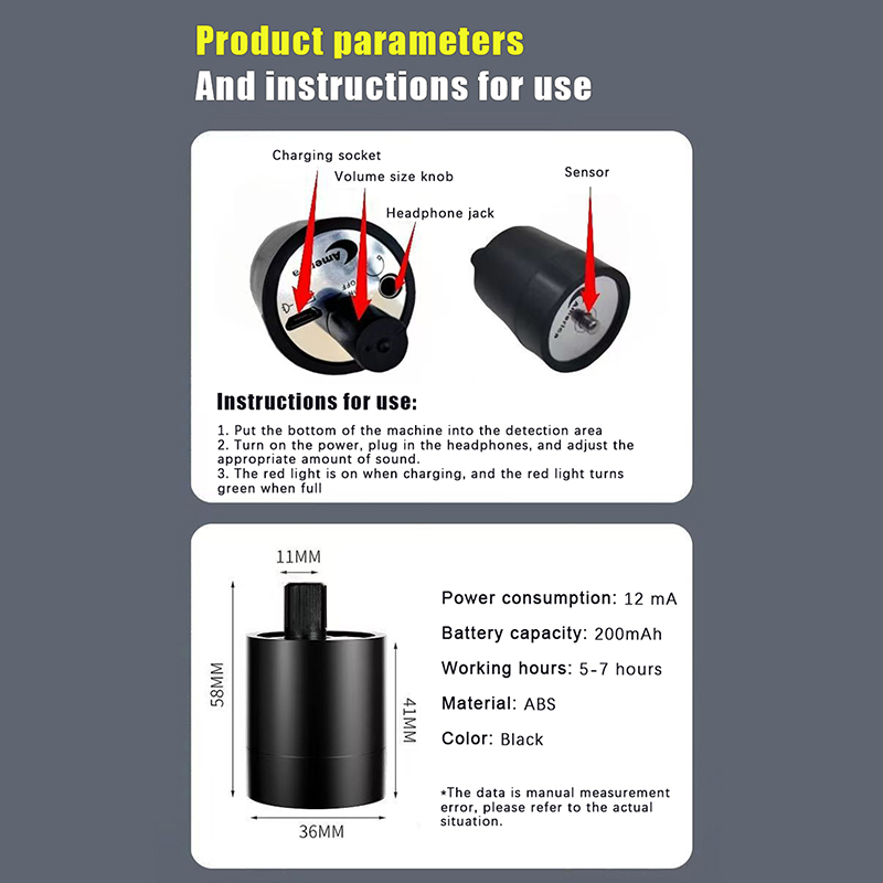 1Pc Water Leak Detector Multi- - Musical Instrument Pipe recension och pris