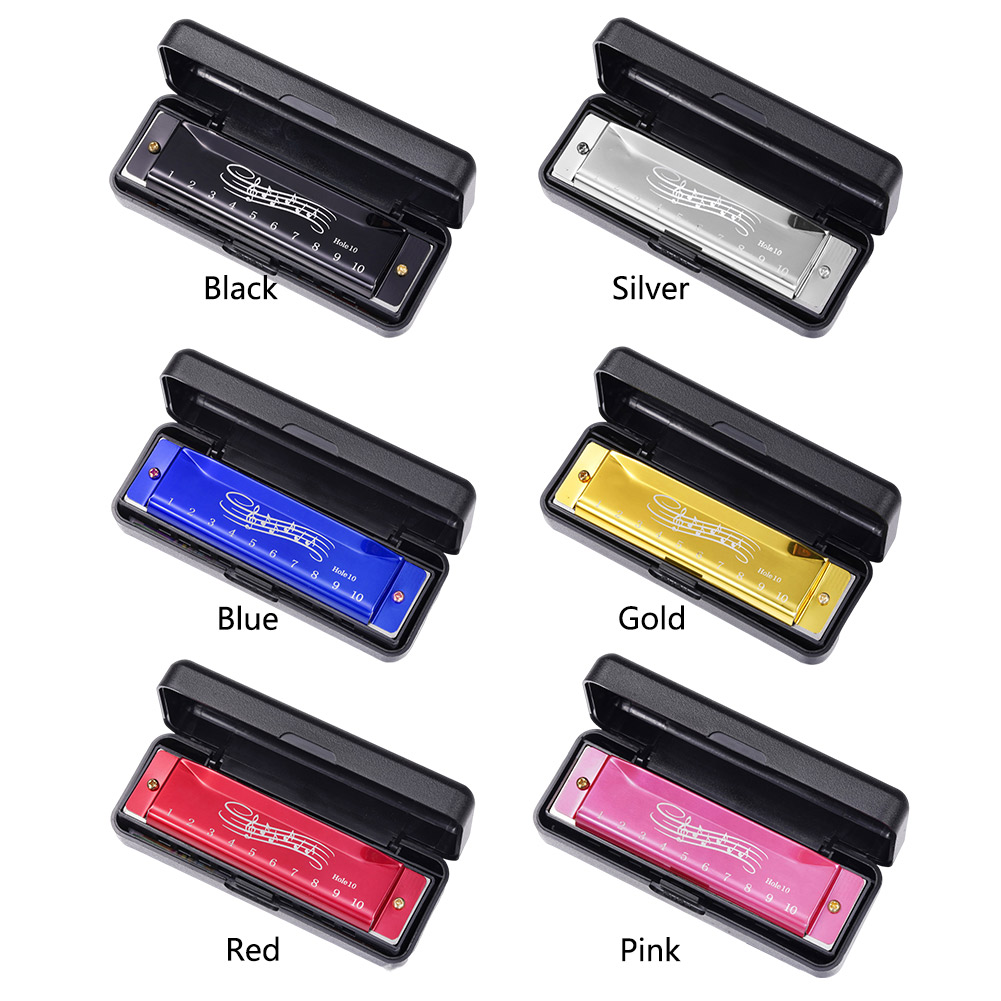10 Hole 20 Tone Harmonica Port - Musical Instrument Easy To Learn For Adults recension och pris