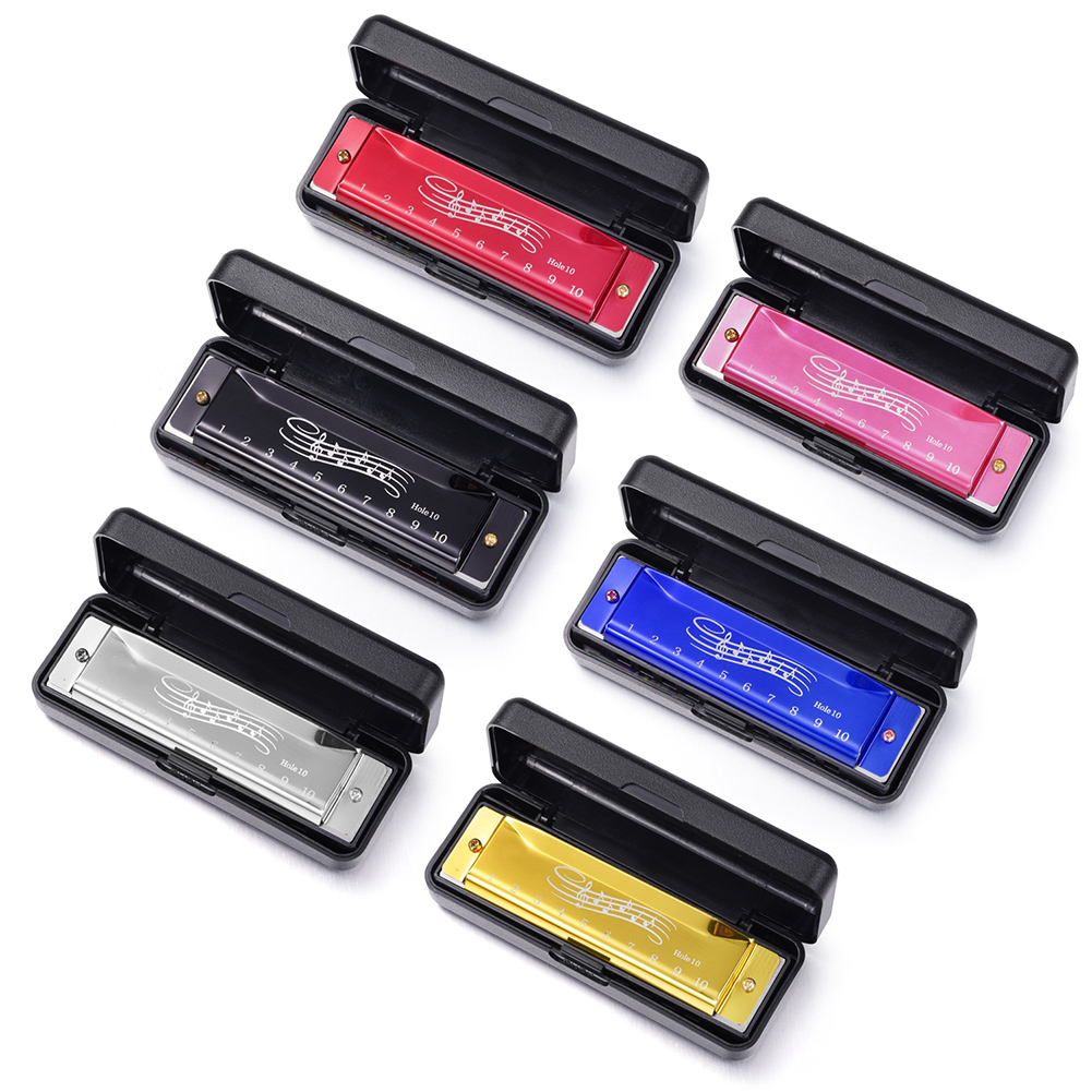 10 Hole 20 Tone Harmonica Port - Musical Instrument Easy To Learn For Adults recension och pris