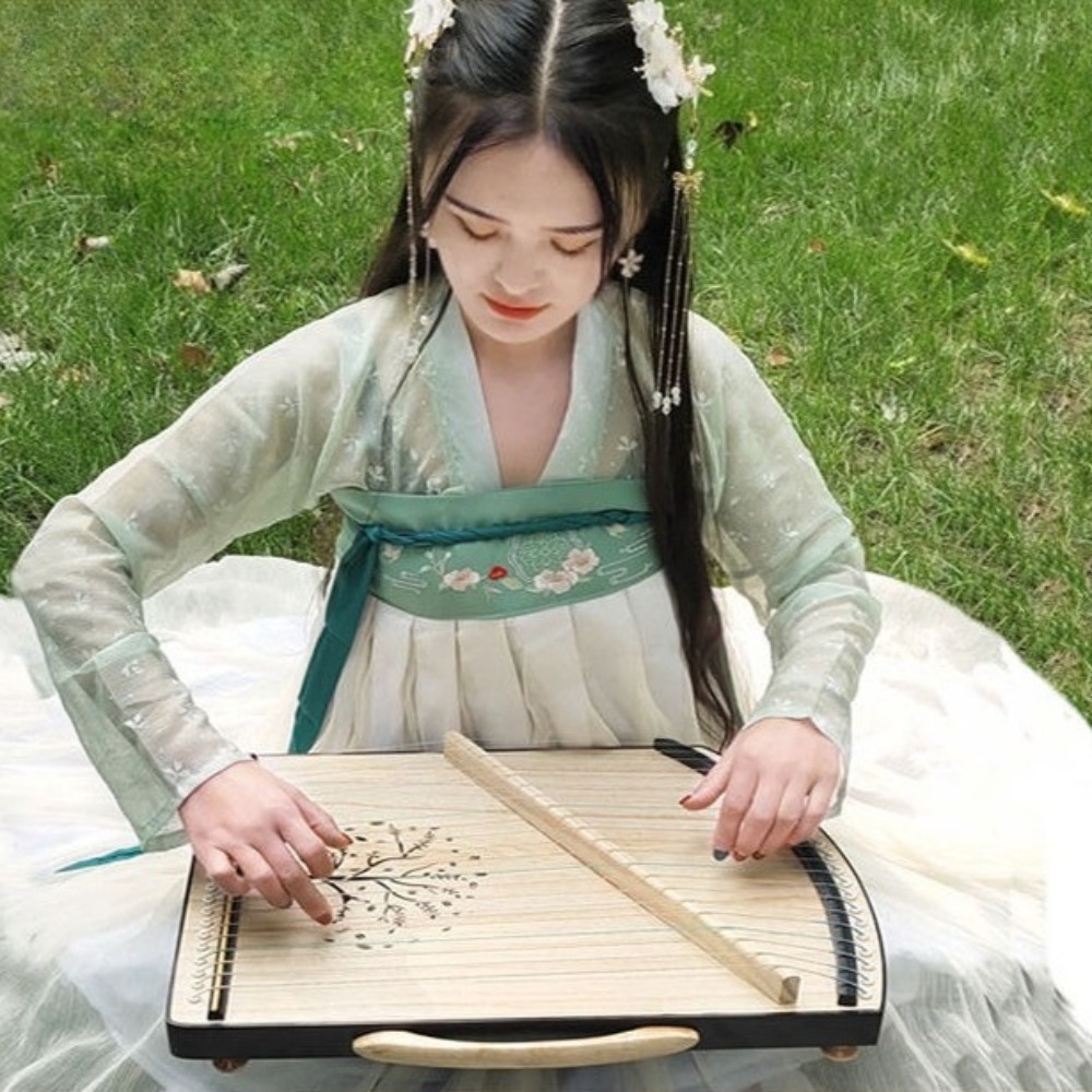 Wooden 21-string Mini Guzheng  - Musical Instrument Guzheng recension och pris