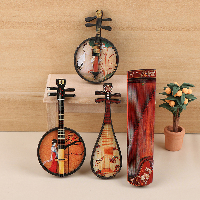 1/12 Dollhouse Pipa Guzheng Gu - Musical Instrument Guzheng recension och pris