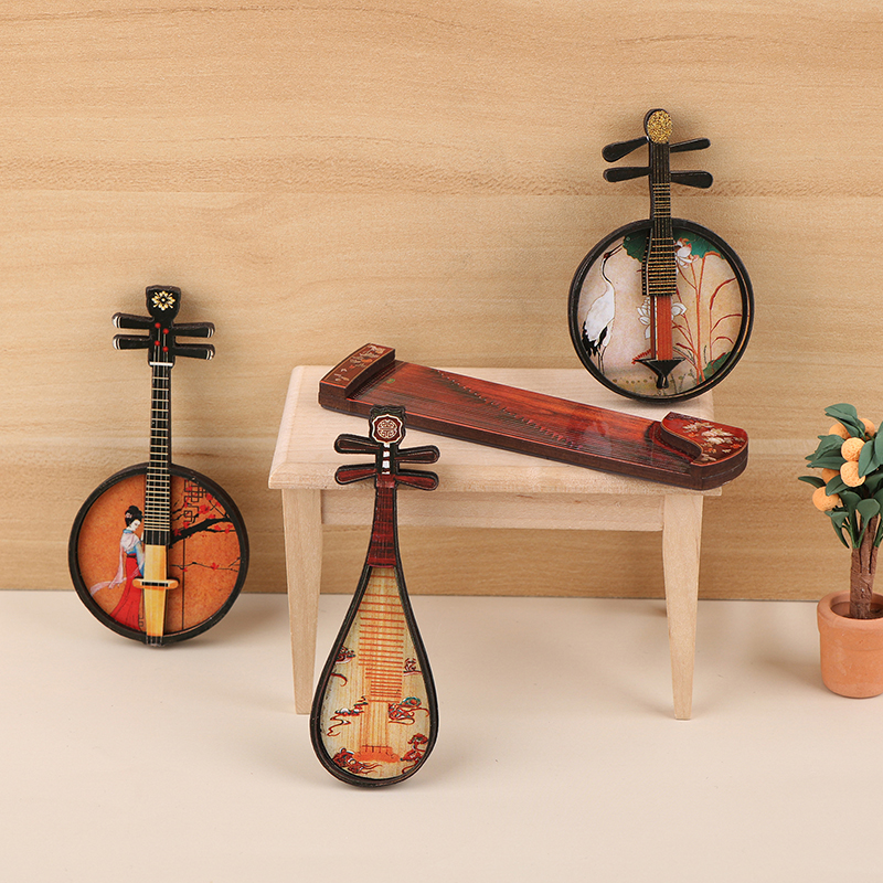 1/12 Dollhouse Pipa Guzheng Gu - Musical Instrument Guzheng recension och pris