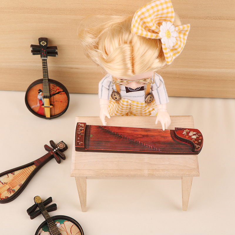 1/12 Dollhouse Pipa Guzheng Gu - Musical Instrument Guzheng recension och pris