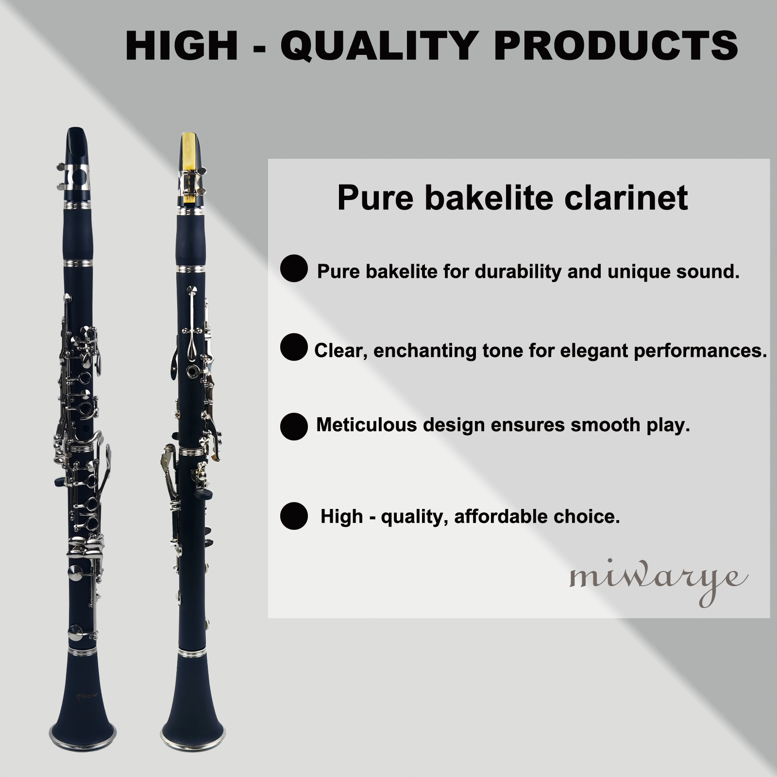 Miwayer Clarinet 17 Keys Bakel - Musical Instrument Reed recension och pris