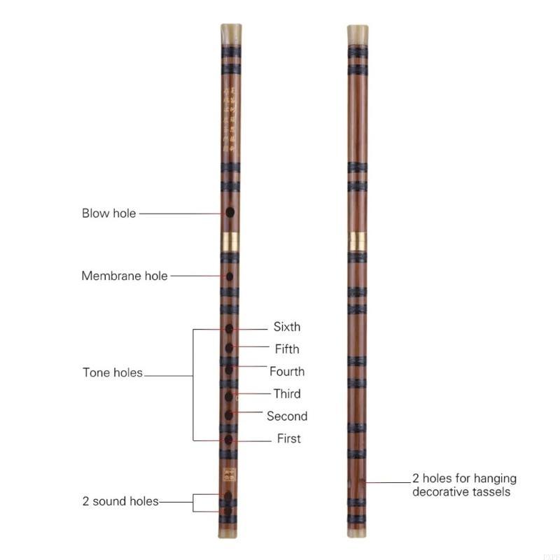 Bamboo Flute Portable Chinese  - Musical Instrument Pipe recension och pris
